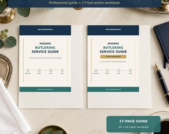 Modern Butlering Guide and Workbook | Private Household Service Training | House Manager and Hospitality Career PDF