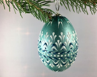 christmas ornament snowflakes and stars duck egg ornament wax embossed pysanka polish drop pull pysanky - Duck Egg Blue Christmas Decorations christmas ornament snowflakes and stars duck egg ornament wax embossed pysanka polish drop pull pysanky - Duck Egg Blue Christmas Decorations