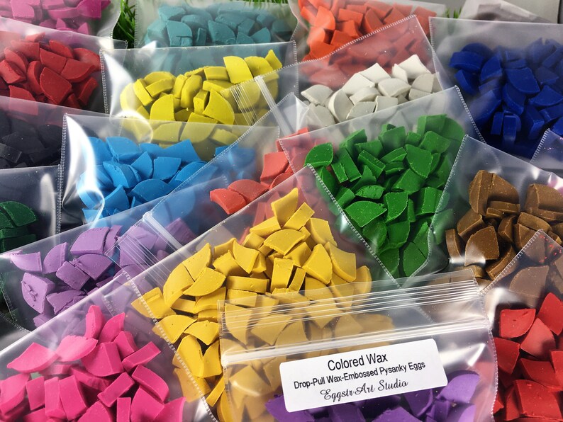 Wax for Drop Pull Pysanky Colored Wax 20 Grams Wax Embossed Etsy