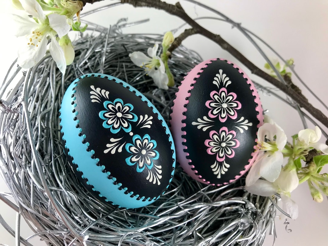 Duck Egg Pysanka, Polish Easter Egg, Hand Decorated Polish Pysanky ...