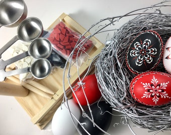 EggstrArt Egg Decorating Kit for Drop Pull Wax-Embossed Method of Egg Decorating