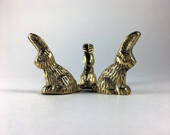Egg Stand, Crystal Ball Stand, Solid Brass Egg Holder, Rabbit Display Stand, Pysanky Display Stand, Egg Holder for Emu, Goose, Duck Eggs
