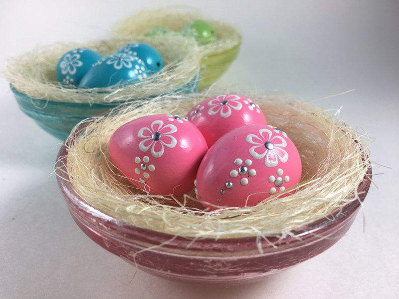 Baby's First Easter Tiny Easter Eggs Set of 3 Quail Eggs Etsy