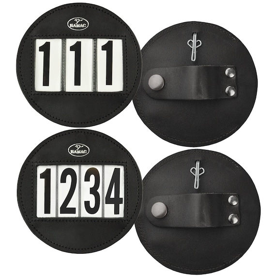 Portanumero Per Briglia Dressage In Vera Pelle, 3 O 4 Numeri – Opzione Personalizzata, UK - Foto 4