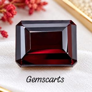 113 Ct Natural Ruby Emerald Cut Gemstone, 22x18x12mm Large Loose Red Ruby Stone for Custom Jewelry