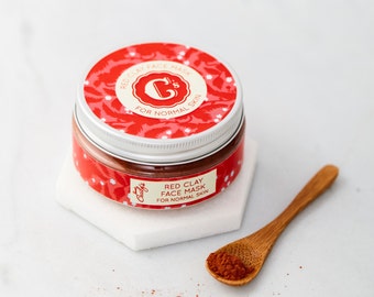 Red Clay Face Mask - 100% Natural, For Normal Skin