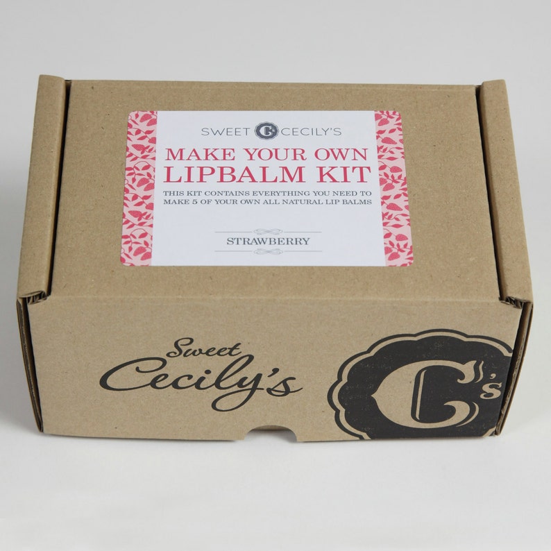 Make Your Own Lip Balm Kit Strawberry Flavour image 3