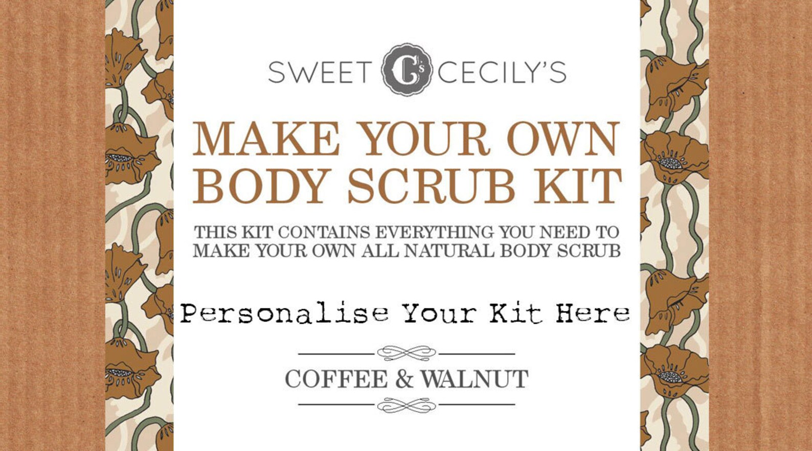 Make Your Own Body Scrub Kit Sustainable Gifts Natural Etsy UK