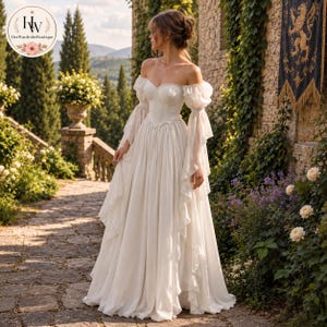 White Cottagecore Dress