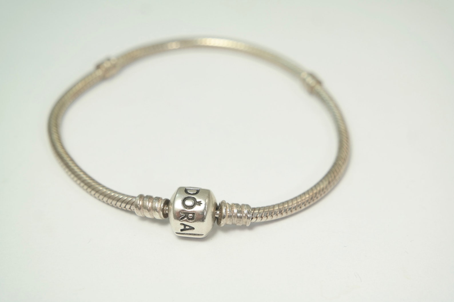 Sterling silver Pandora snake charm bracelet Etsy