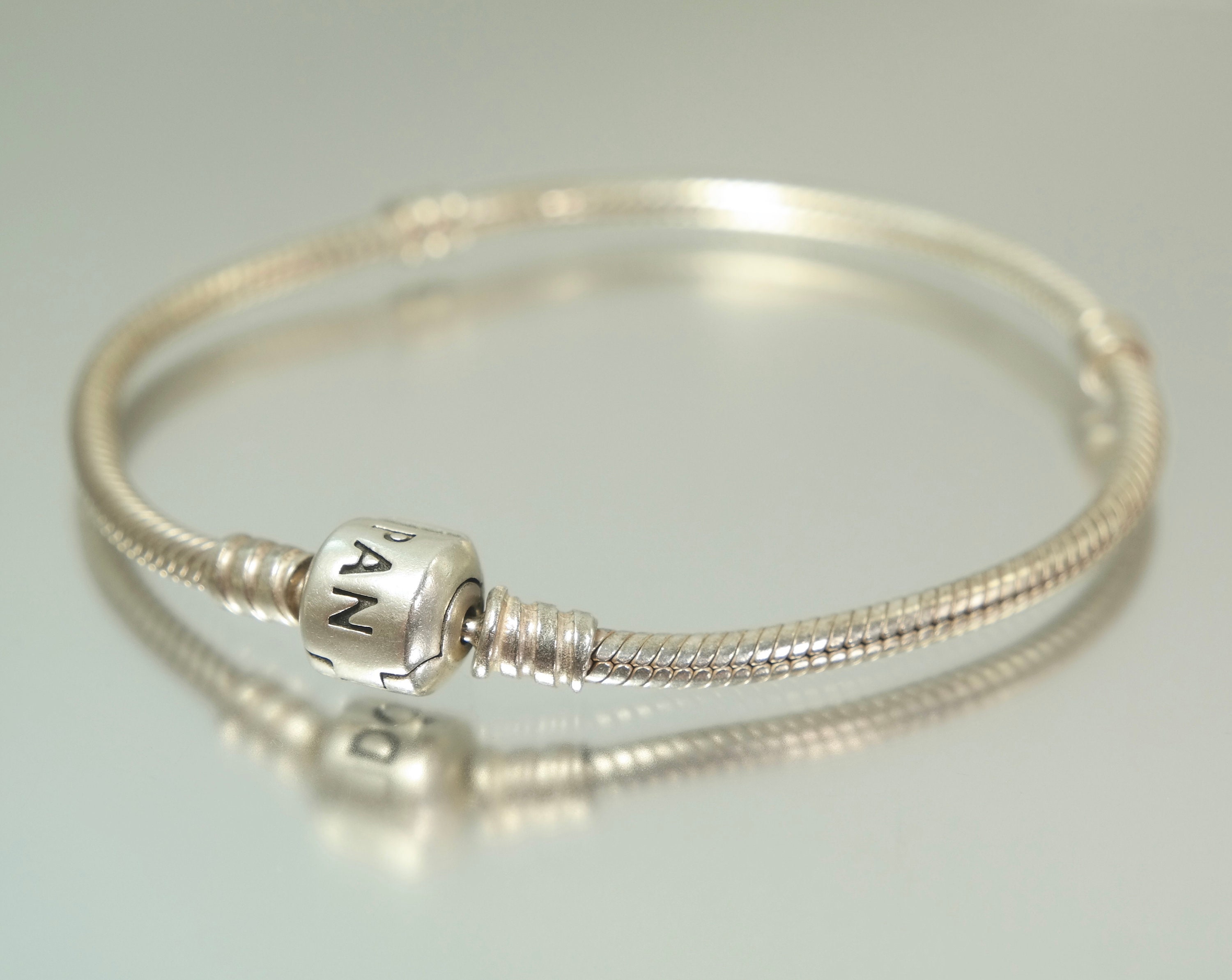 Sterling silver Pandora snake charm bracelet Etsy