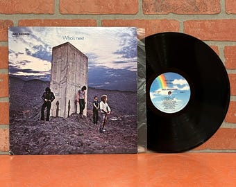 The Who Who's Next Vinyl Record Album LP 1980 Pressing Won't Get Fooled Again English Prog Rock Psych Rock Music Vintage