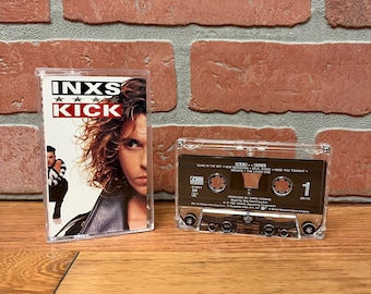 INXS Kick Cassette Tape Album 1987 I Need You Tonight Alternative New Wave Pop Rock MTV 1980s Music Analog Vintage