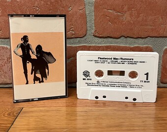 Fleetwood Mac Rumours Cassette Tape Album 1977 Stevie Nicks Dreams Go Your Own Way Classic Folk Rock Pop Music Analog Vintage