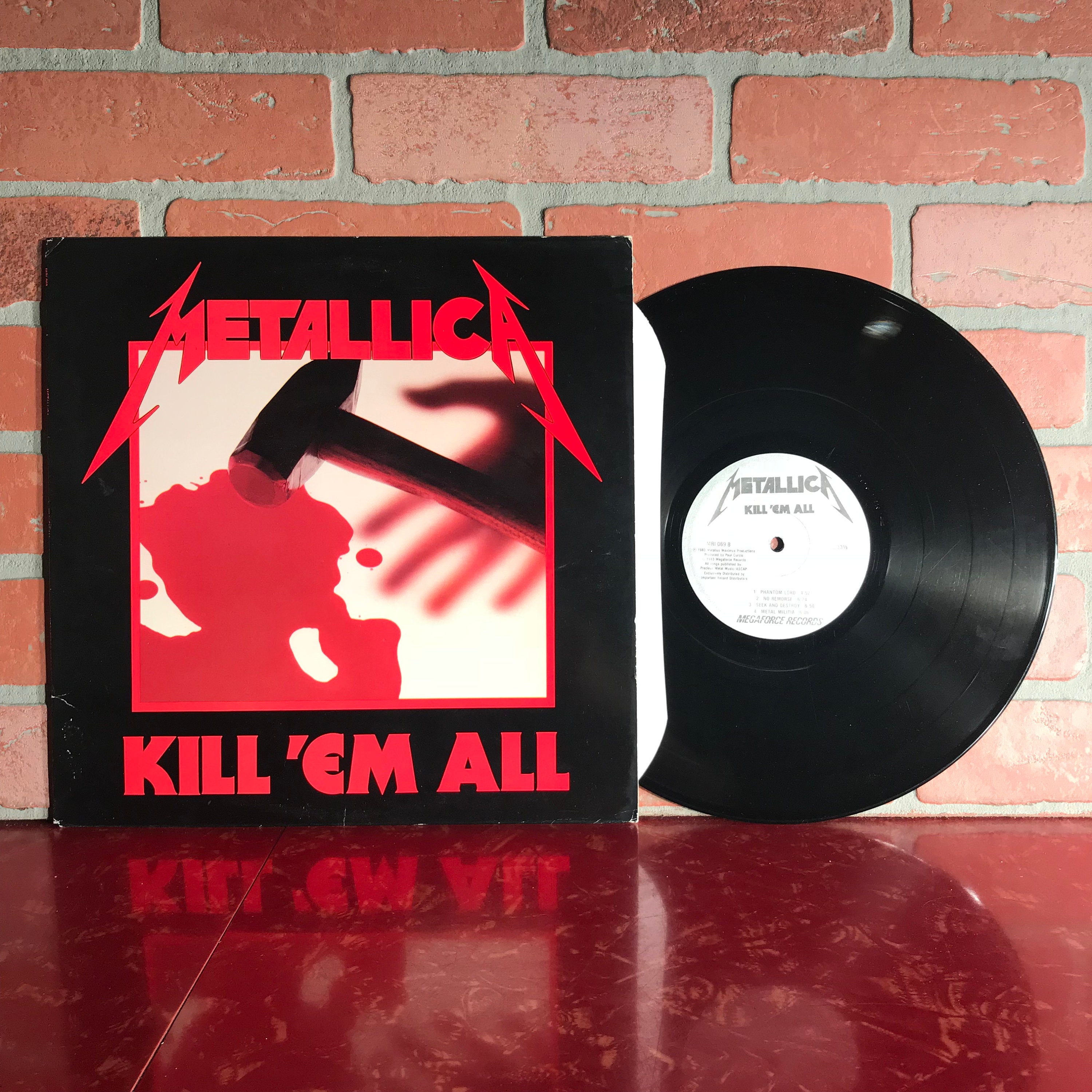 METALLICA - KILL 'EM ALL 1983 LP US 1ST PRESS MEGAFORCE MRI069