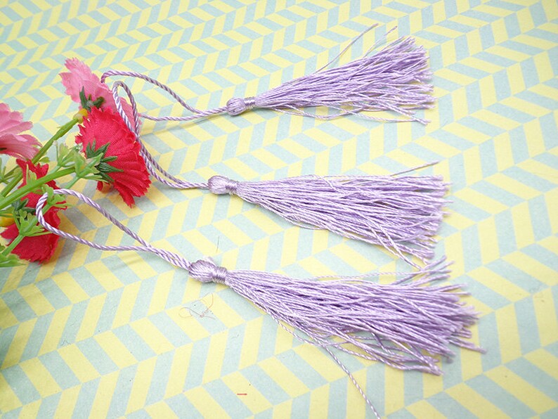 Wholesale 20pcs lavender tassels silk tassels satin tassels Jewelry tassels for decorating tassels
