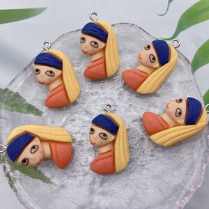 Resin Girl Charms,Plastic Cartoon Girl Pendants For Jewelry Making,Earring Necklace Bracelet Decoration Accessories,DIY Craft Supplies