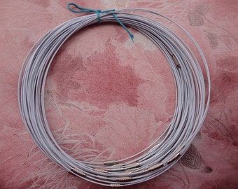 100pcs 18 inch 1mm thickness white stainless steel round choker necklace wires with screw clasps
