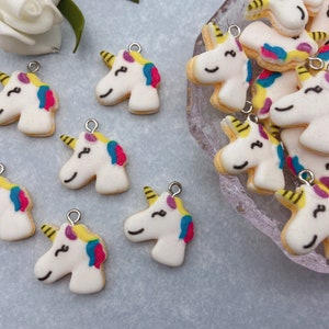 Resin Cute Animal Unicorn Charms Cartoon Charms Pendants For DIY Earring Necklace Bracelet Key Chain Jewelry Making Decoration Accessories