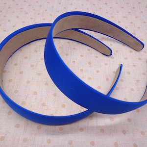 SALE--10 pcs Royal Blue White Satin Headbands-- 30mm Wide