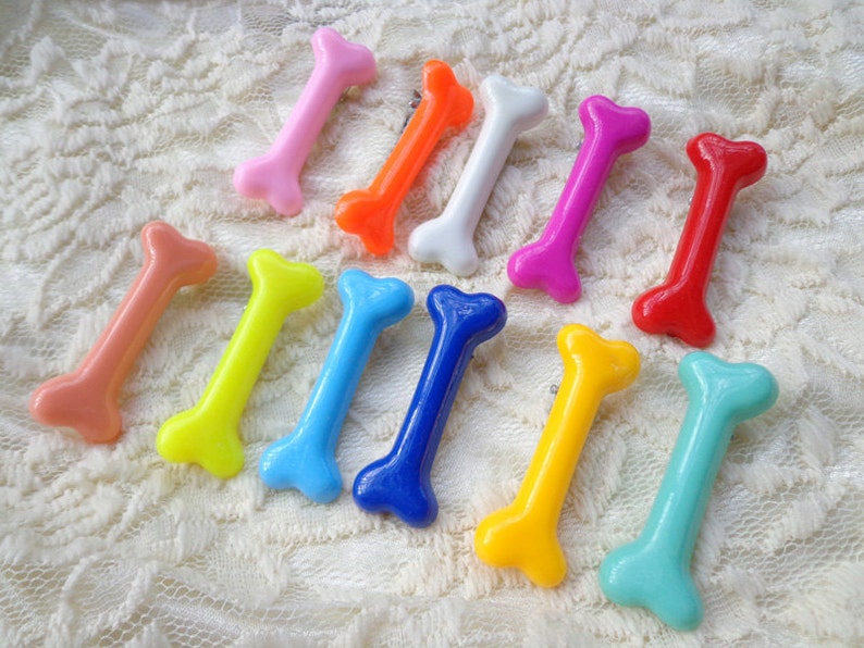 SALE50 pcs Bone hair clips Mixed colors image 3