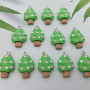 Cute Resin Tree Charms,Plant Pendants For Jewelry Making,Earring Necklace Bracelet Keychain Decoration Accessories,DIY Craft Supplies