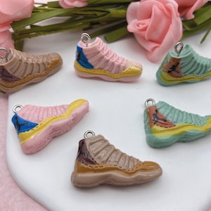 Cute Resin Shoes Charms, Resin Pendants For Jewelry Making,Earring Necklace Bracelet Keychain Decoration Accessories,DIY Craft Supplies