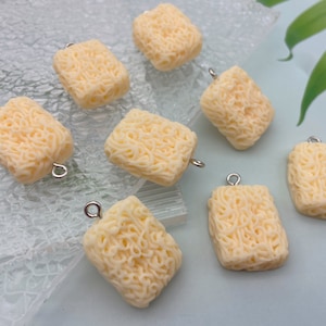 Resin Simulation Food Yummy Instant Noodles Charms Earring Necklace Bracelet Pendants DIY Jewelry Decoden Cabochon Keychain Accessories