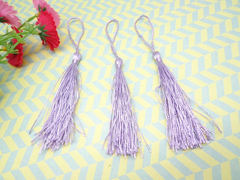Wholesale 20pcs lavender tassels silk tassels satin tassels Jewelry tassels for decorating tassels