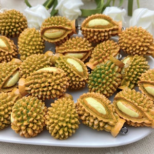 Kawaii Durian Charms,Fruit Pendants For Jewelry Making,Earring Necklace Bracelet Decoration Accessories,Keychain Findings,DIY Craft Supplies