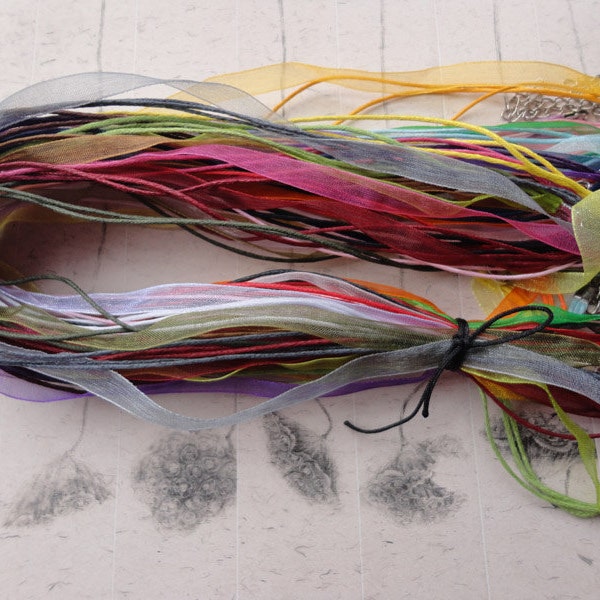 20ST 17-19 Zoll verstellbar assorted (20colors)-Voile, die Multifunktionsleiste/gewachste Baumwolle Halskette mit Hummer-Bügel und 2 Zoll Extender Taue