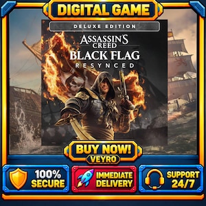 Assassin's Creed Black Flag Resynced Deluxe Edition | PCSTEAM| Instant Delivery