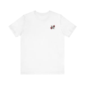 Stay Wild Stay Weird Stay You T-Shirt | Chest Rose Graphic, Back Lettering