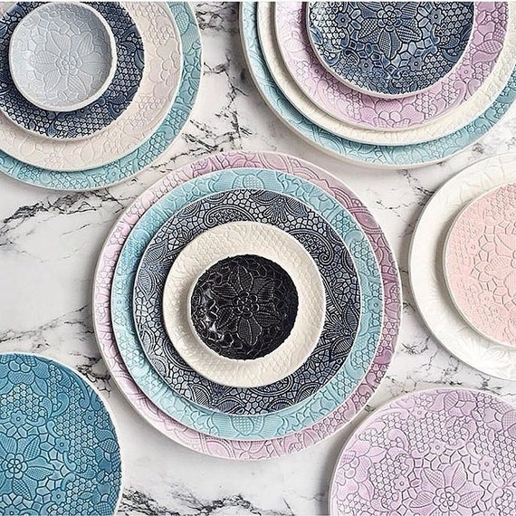 Black ceramic plate BLACK SERVING PLATE ceramic plate for Etsy