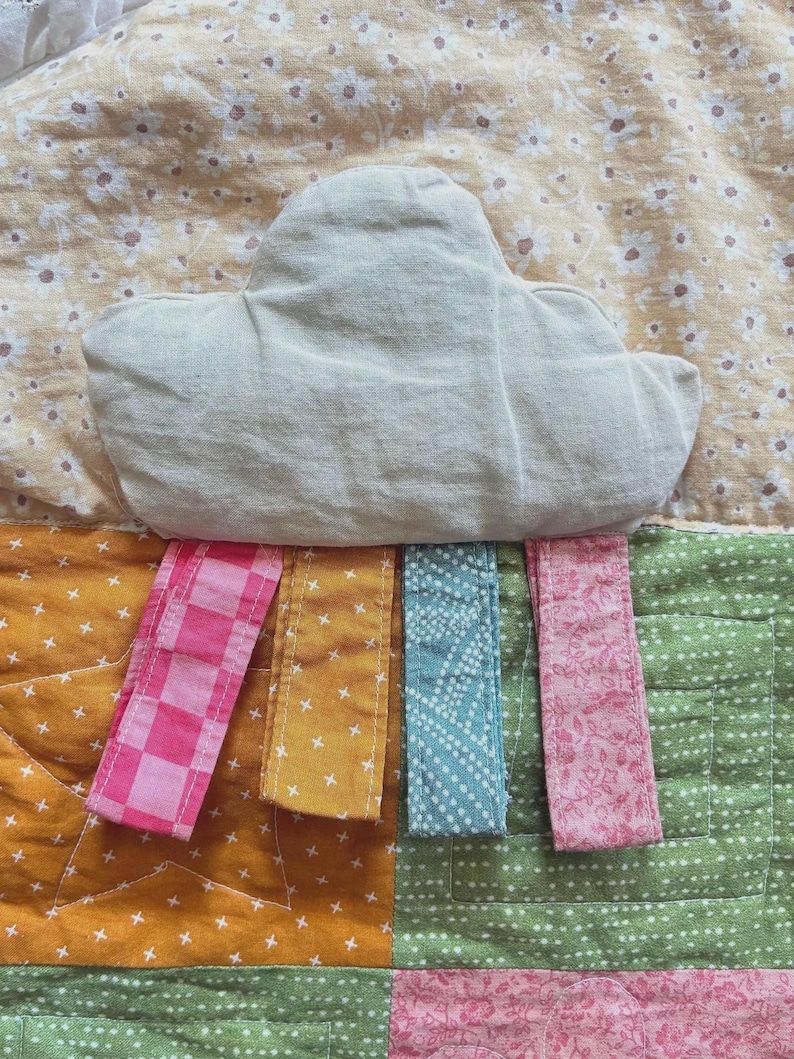 Baby Play Mat PDF Sewing Pattern | Tummy Time Quilt Tutorial | Interactive Baby Quilt | Sensory Activity Quilt image 12
