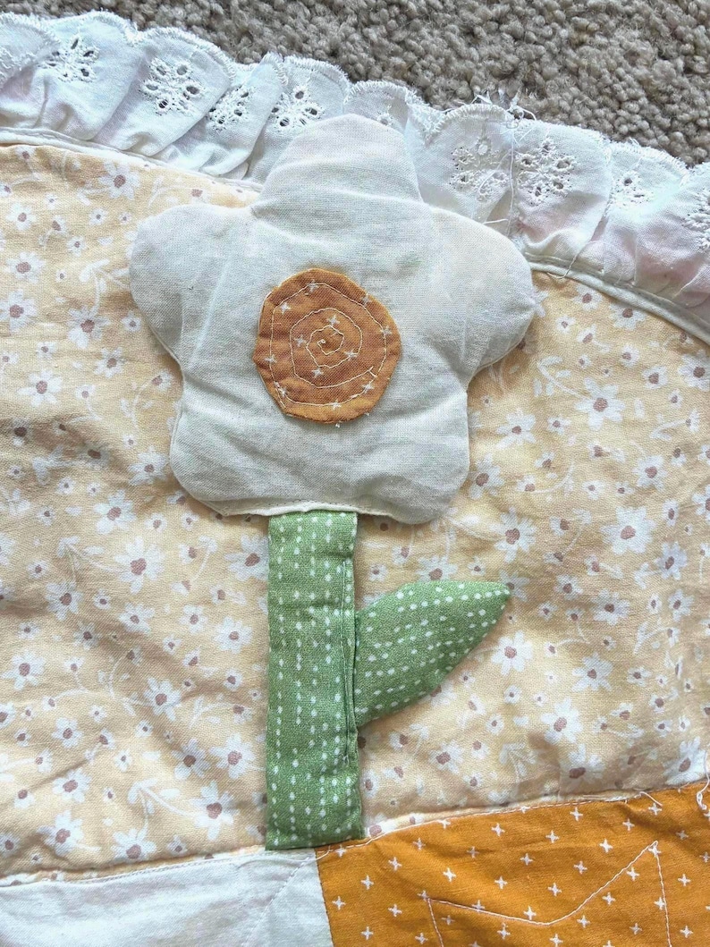 Baby Play Mat PDF Sewing Pattern | Tummy Time Quilt Tutorial | Interactive Baby Quilt | Sensory Activity Quilt image 7