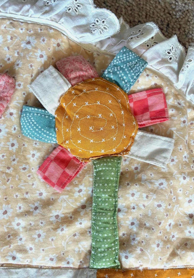 Baby Play Mat PDF Sewing Pattern | Tummy Time Quilt Tutorial | Interactive Baby Quilt | Sensory Activity Quilt image 8