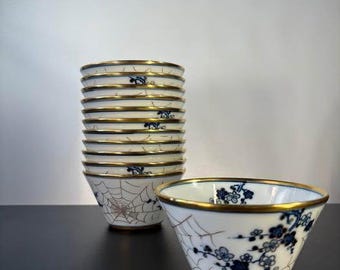 Spiderweb Porcelain Bowls 10pc Set