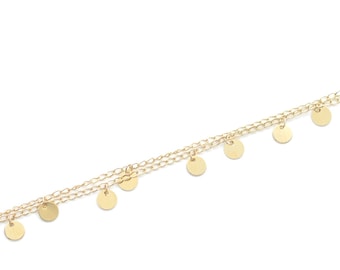 Bracelet doré à l'or fin 24 carats / Collection Pastille pure