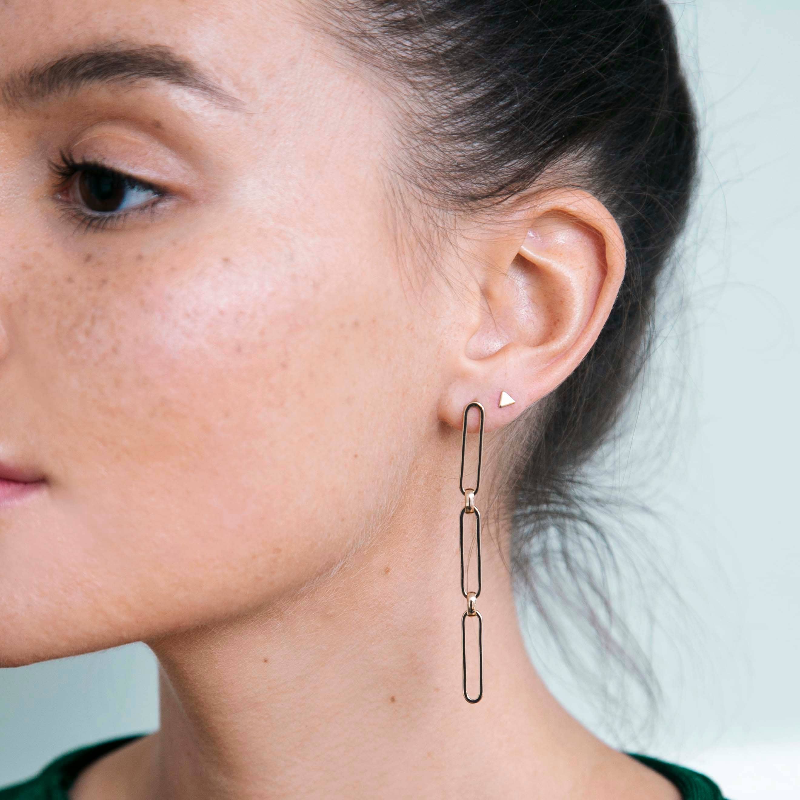 Boucles D'oreilles Strass Vintage Style Spyckedelique Années 60 - Dead Stock, Neuf Sans Emballage