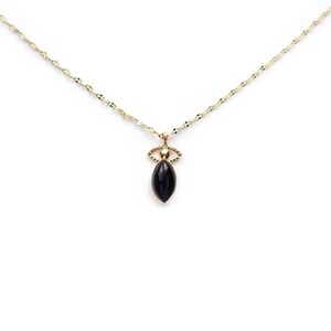Collier oeil doré à l'or fin 24 カラット et ピエール セミプレシュース / コレクション スフィンクス