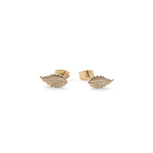 Boucles d&#39;oreilles puces dorées à l&#39;or fin 24 carats / Collection Cézanne
