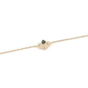 ブレスレット doré à l'or fin 24 カラット et pierre semi-précieuse / Collection Tzia