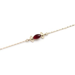 ブレスレット œil doré à l'or fin 24 カラット et pierre semi-précieuse / コレクション スフィンクス
