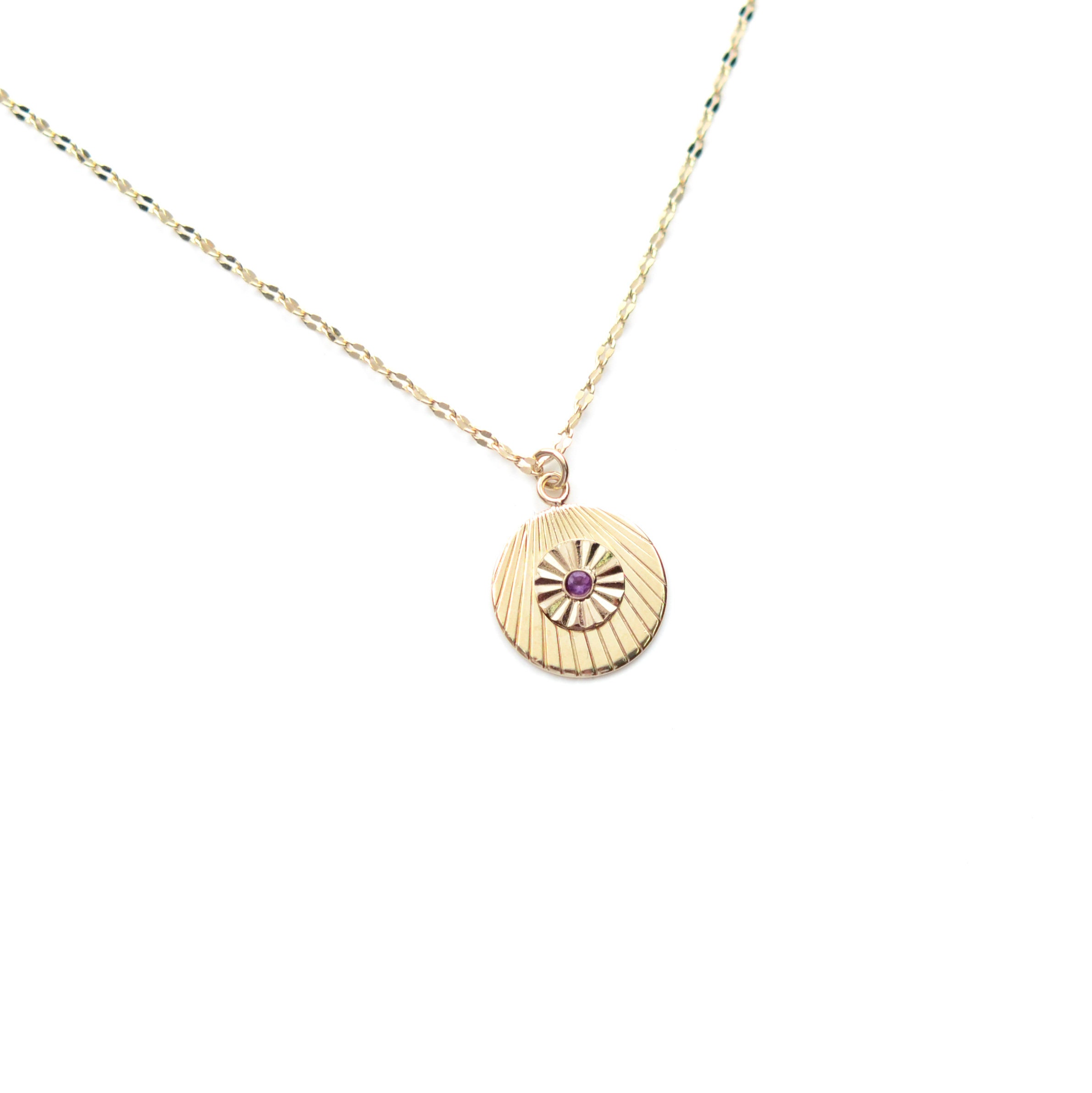 Pendentif Moderne Avec Pierres - Bijou Occasion, Sans Marque