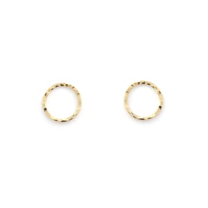 Boucles d&#39;oreilles puces dorées à l&#39;or fin 24 carats / Collection Circus pur PM