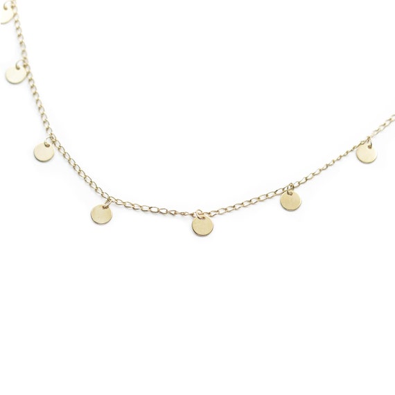 Collier doré à l'or fin 24 carats / Collection Pastille