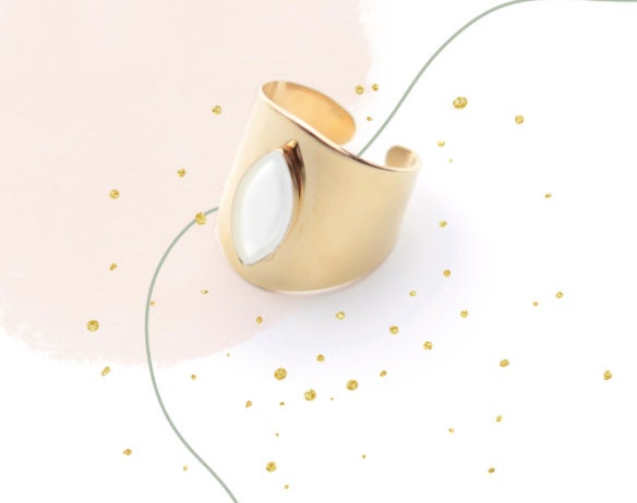 Bague Or 24 Carats Jaune Ajustable 'M'ama Non M'ama' - Neuf Sans Emballage, Taille 60, Anneau Simple