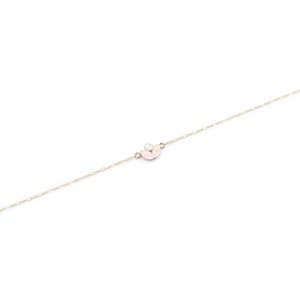 Bracelet mini fleuri doré à l'or fin 24 carats et pierres semi-précieuses / Collection Blossom mini image 8