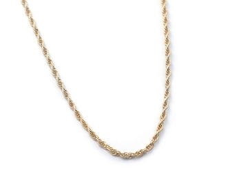 Sautoir torsadé doré à l'or fin 24 karaat / Collectie Palmyre pur